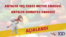 ARALIK AYI HAL ENDEKSİ AÇIKLANDI