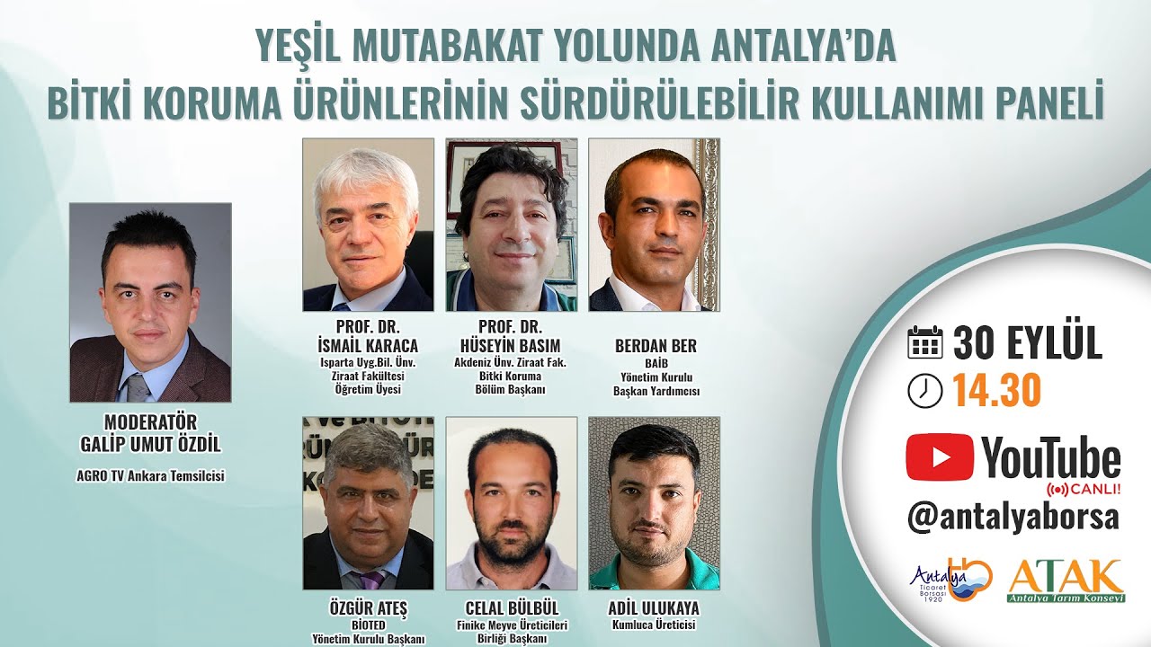 Yeşil Mutabakat Yolunda Antalya' da Bitki Koruma Ürünlerinin Sürdürülebilir Kullanımı Paneli