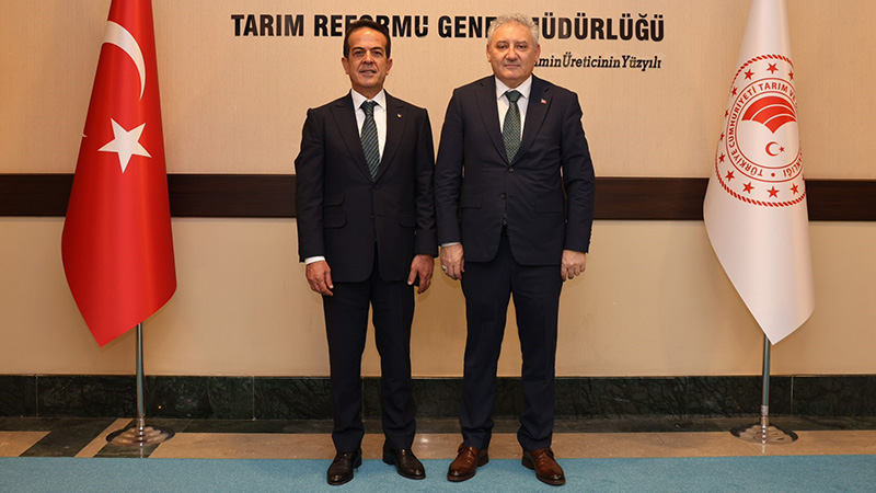 Başkan Ali Çandır Tarım Reformları Genel Müdürü Yıldızı ziyaret etti