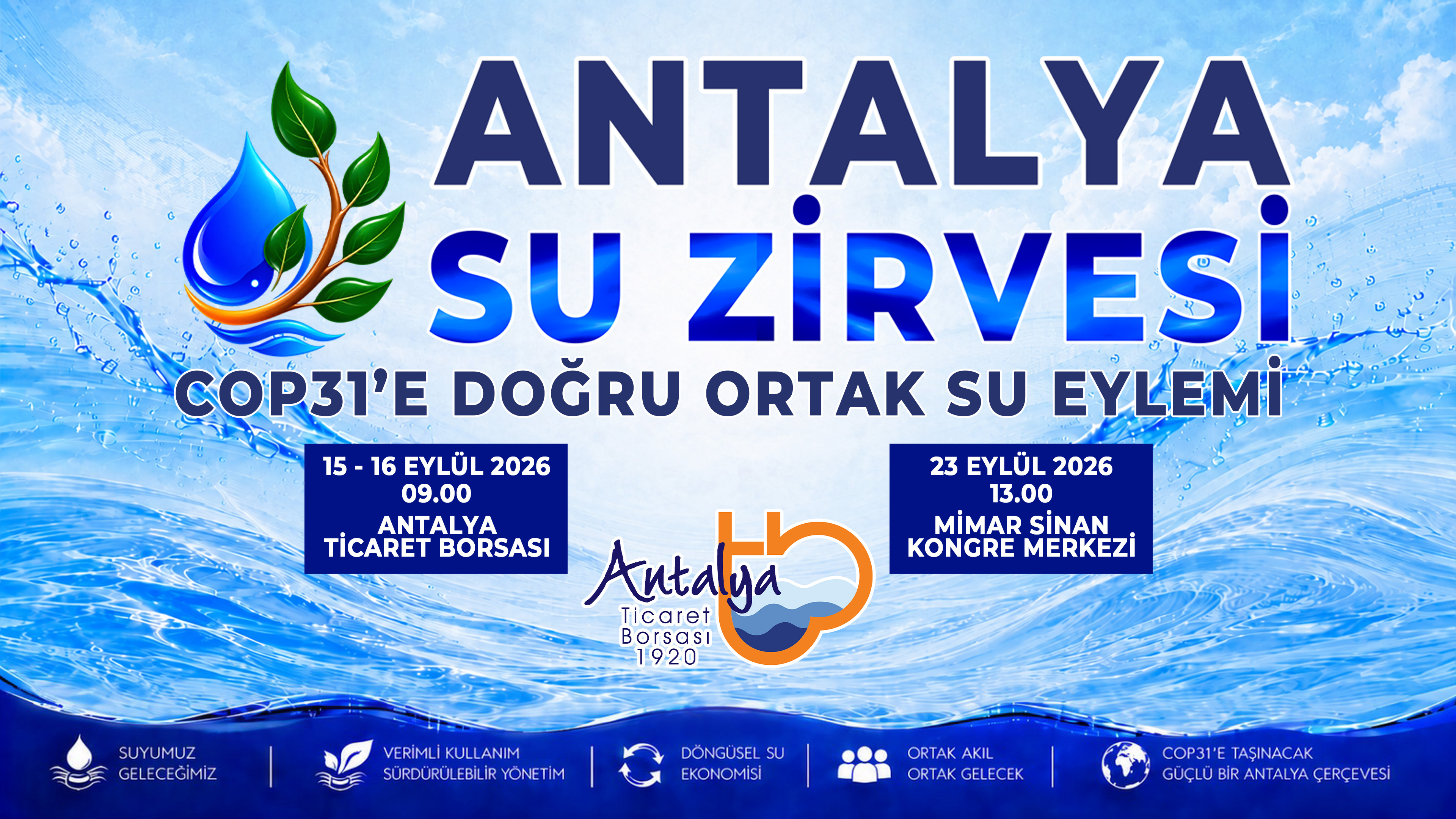 ANTALYA SU ZİRVESİ’NE HAZIRLANIYOR