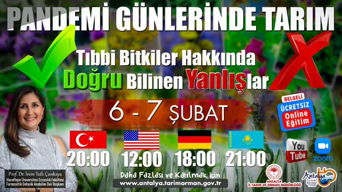 TIBBİ BİTKİLERDE DOĞRU BİLİNEN YANLIŞLAR BU EĞİTİMDE